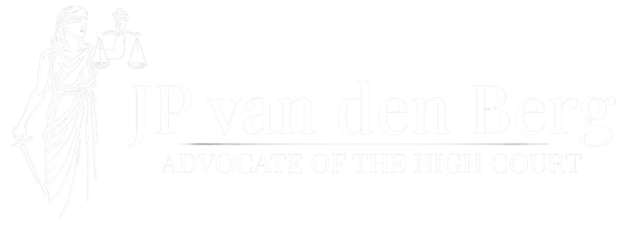 Advocate JP van den Berg White Logo